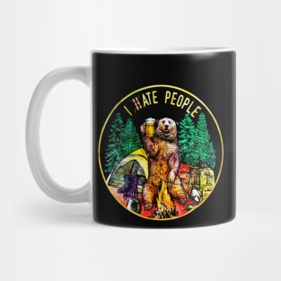 Camping Hiking Beer I Hate People I Ate People Mug